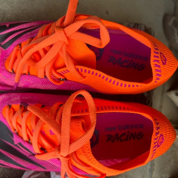 New Balance Xc5kV5 Vibrant Pink & Orange Track Spike racing cleats Sz-8. P - Picture 8 of 10
